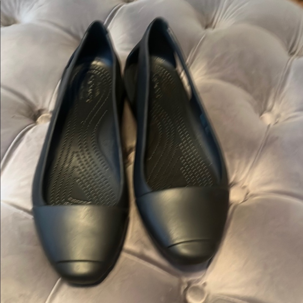 CROCS Iconic Comfort Black Women's Flats